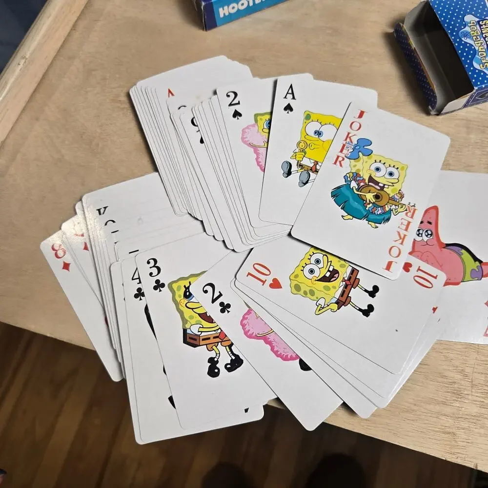 Spongebob Squarepants Big Twists playing cards RARE